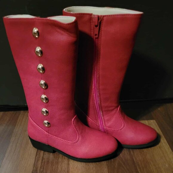 Dollcake RED Festive Gleam Dress size 3T, incl 18 in. doll dress & size 9 boots! - Picture 9 of 11